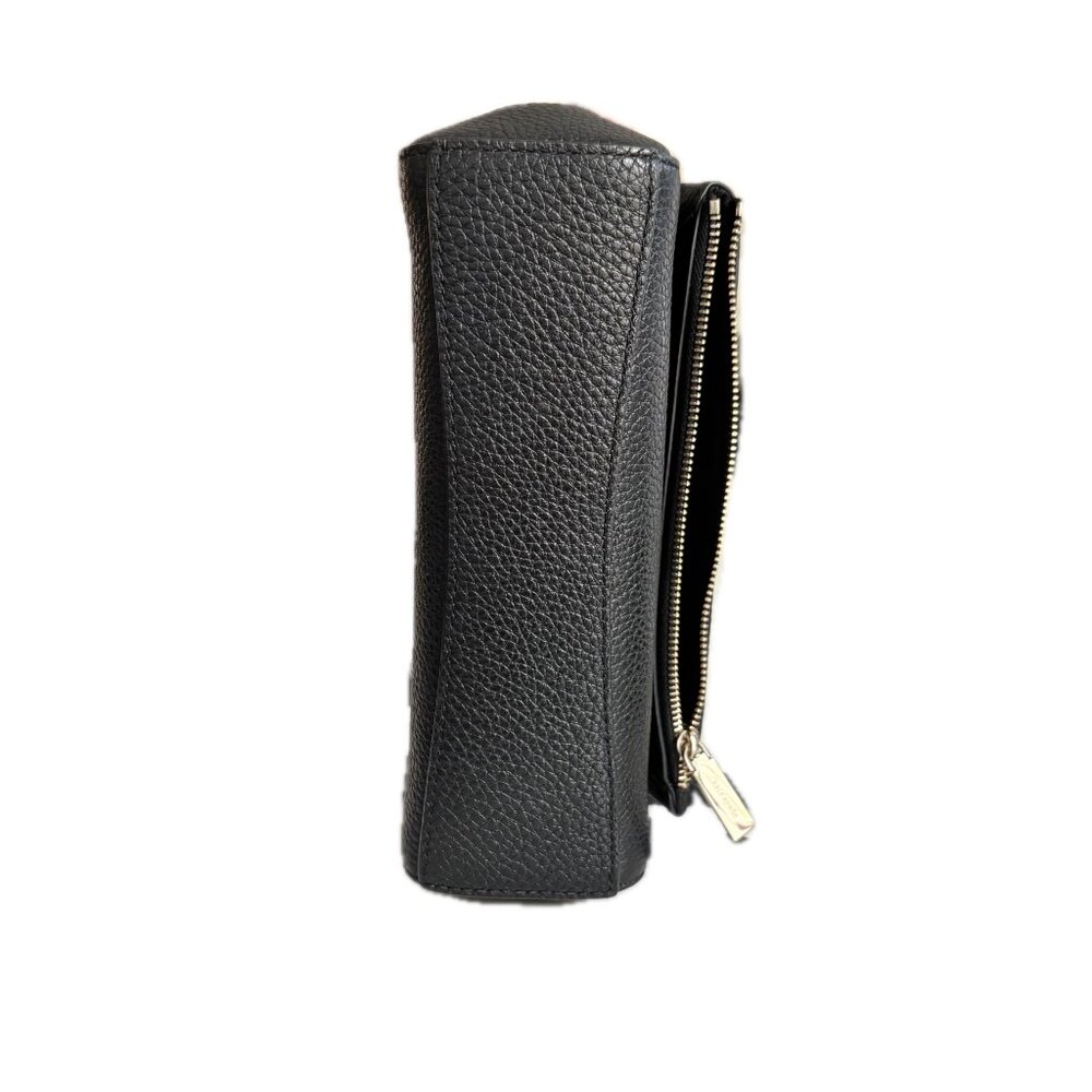 Kate Spade Leila Mini Zip Crossbody Bag in Black Pebbled Leather NEW - Picture 8 of 12